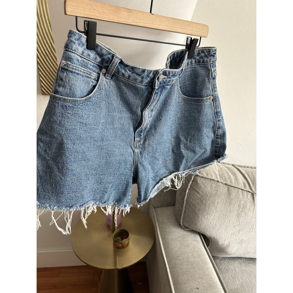 Revolve Abrad Denim Shorts 12 Blue Hi Rise 90’s
 Festival Y2K - Picture 3 of 13